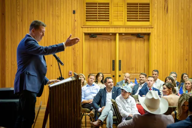 Speaking to a full house