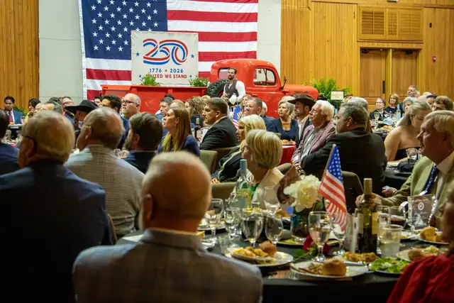 Guests at dinner